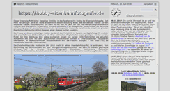 Desktop Screenshot of hobby-eisenbahnfotografie.de