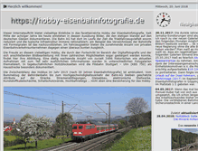 Tablet Screenshot of hobby-eisenbahnfotografie.de